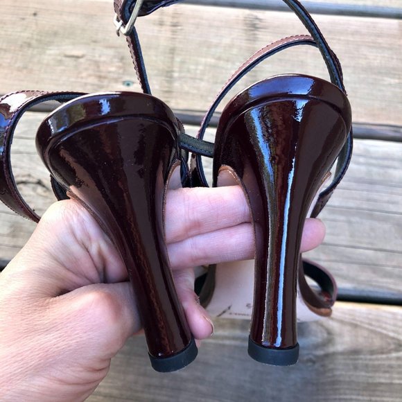 RACHEL COMEY Patent Leather Margin Strappy Sandals - Picture 9 of 10